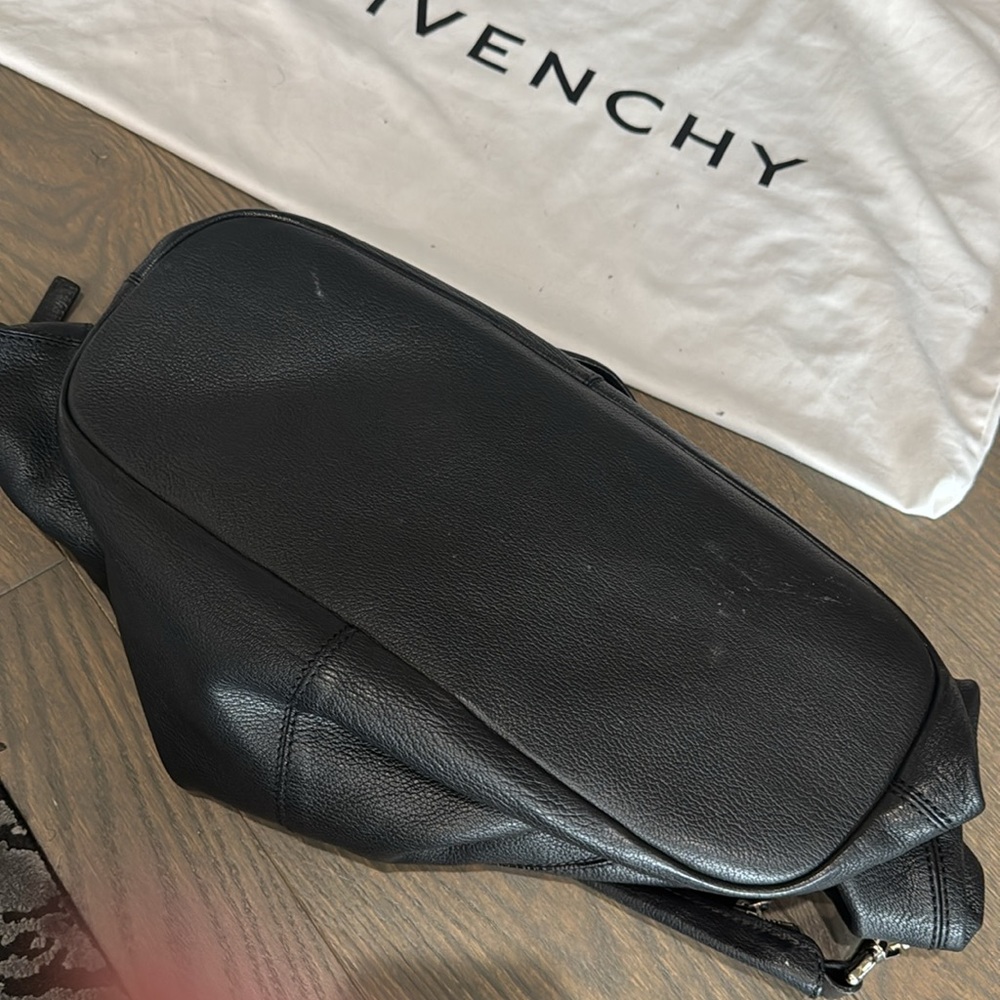 Givenchy Black Leather Nightingale Satchel Designer Handbag - Picture 3 of 8